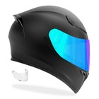 DOT-Approved Full Face Motorcycle Helmet - Matte Black, Removable Liner & Shield Options (S-XXL)