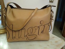 Borsa Blugirl Blumarine donna beige ciondolo grande casual ragazza bag tracolla