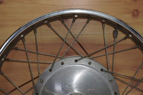 1972-73 Honda CB350 CB 350 K4 Super Sport OEM Front Wheel Rim Hub 44601-286-010 - Picture 2 of 19
