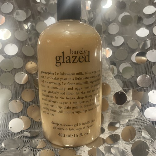 Philosophy Barely Glazed Shampoo, Shower Gel Bubble Bath 16 Oz. Sealed