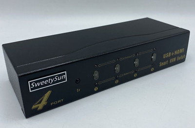 SweetySun 4 Port HDMI KVM Switch
