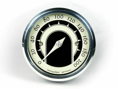 UNIVERSAL MOTORCYCLE ANALOG GAUGE SPEEDOMETER MOTOSCOPE TINY  SPEEDSTER (mst) PO