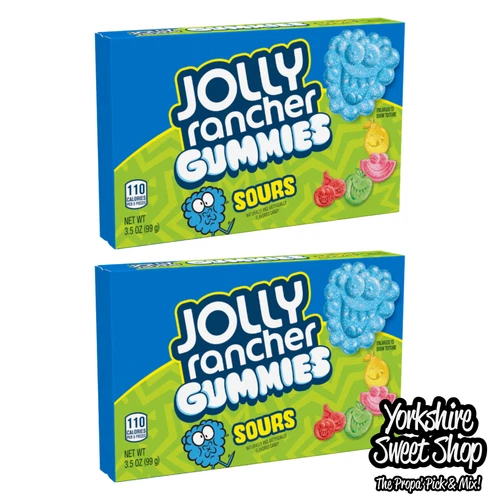 Jolly Rancher Sour Gummies x2 | USA Candy Theatre Boxes & Bags | Free UK P&P
