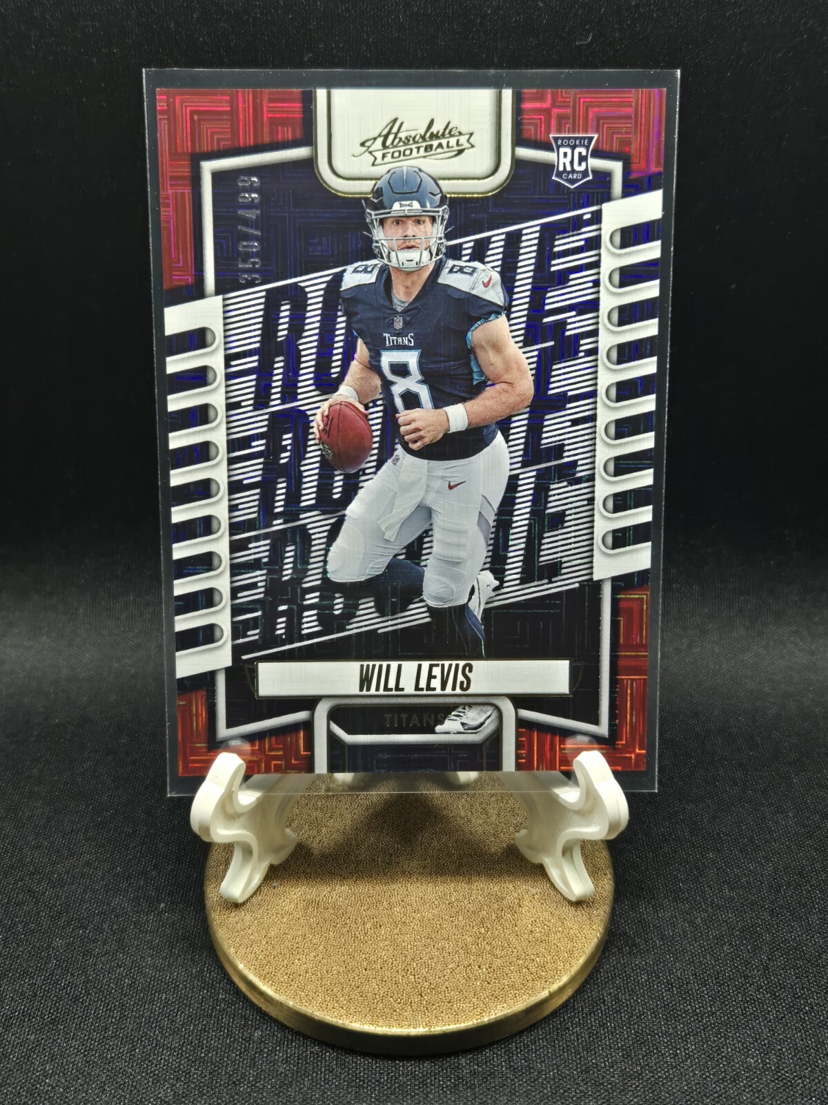 2023 Panini Absolute - Rookies Red Squares #114 Will Levis /499 (RC)