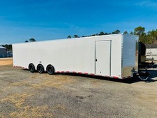 NEW 8.5X36 ENCLOSED CAR HAULER CARGO TRAILER 7K TORSION SPREAD AXLES .080 METAL