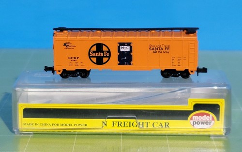 CB21: Reefer escala N Santa Fe ATSF por modelo Power No. 3383 con estuche estado LN | Zustand: Used