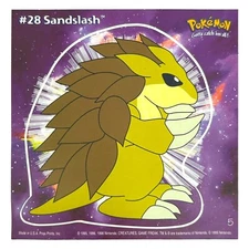 Pokemon Collect 'em Stick-Ups Sandslash #28 Large 4” Sticker Priss Prints