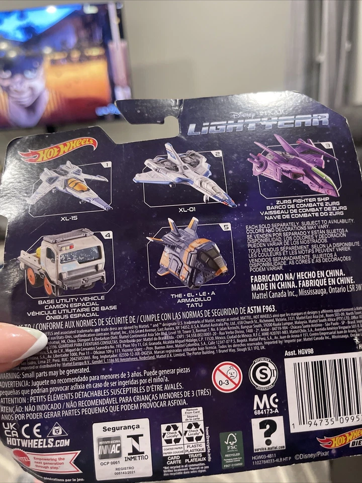 2022 风火轮皮克斯 LIGHTYEAR Starship XL-01 船舶人偶全新带盒 — 第 3/3 张图片