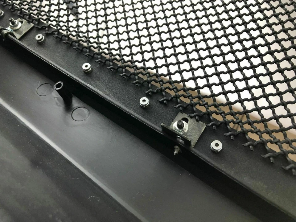 Fits 2005-2007 Ford F250 F350 SuperDuty Rivet Mesh Front Bumper Grille w/ Shell - Image 4 of 4