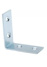 16 gauge L Shaped Steel Angle Bracket, Corner Brace 1-1/2'' Height, Zinc Finish