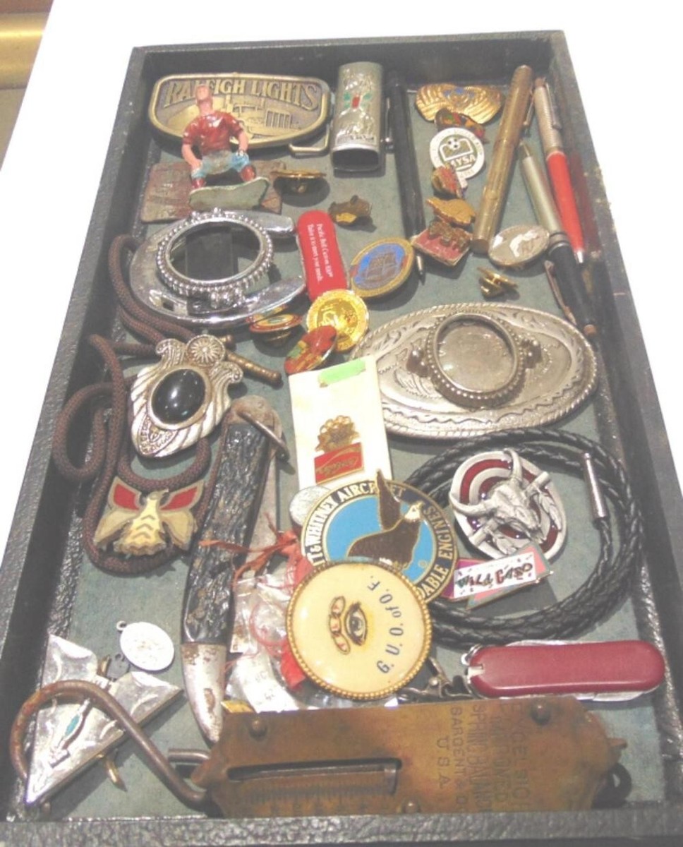 Estate Lot-Vintage Junk Drawer.Collectibles,Jewelry,Trinkets,Coins