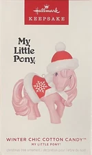 WINTER CHIC COTTON CANDY - My Little Pony - 2024 Hallmark Ornament - BRAND NEW