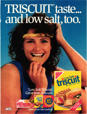 Triscuit Print Advert ''Triscuit Taste... and Low Salt, Too.'' Nabisco