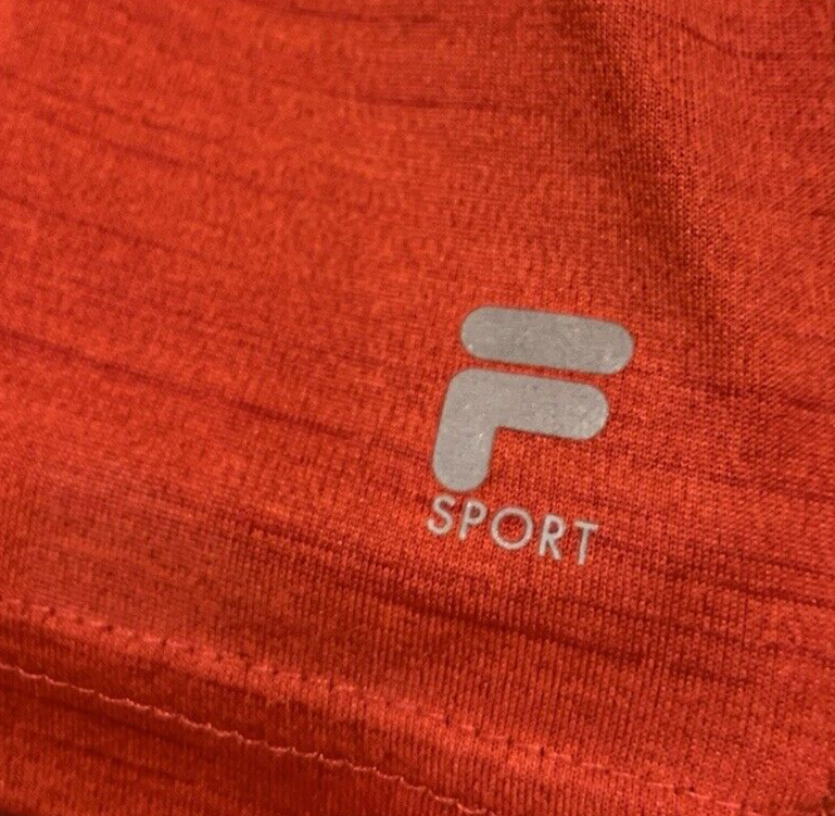 T shirt uomo Fila Sport Live in Motion taglia XL rossa manica corta poliestere