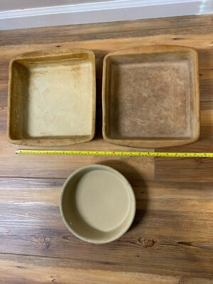 6 lot Pampered Chef Stoneware Family Heritage Collection pans bowl + 0913 more