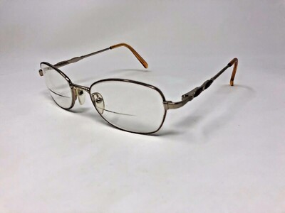 LINDA EVANS MOD.286 Eyeglasses Frame 52-17-135 Cocoa Brown/Gold U520 | eBay