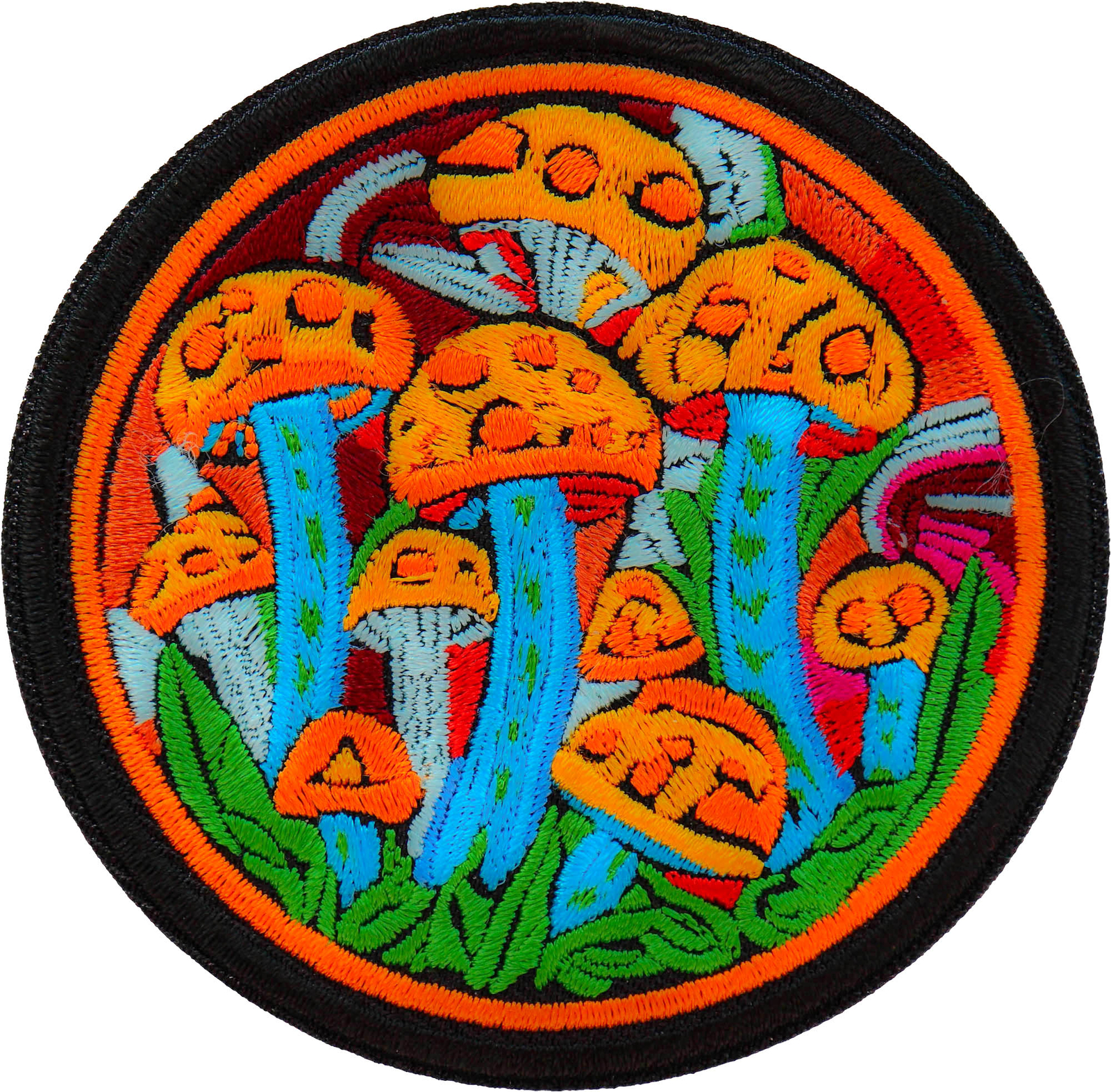 Psychedelic Mushrooms Patch Embroidered - 3x3 inch - P7480