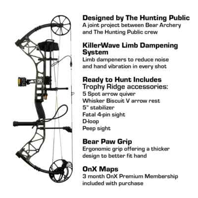 Bear Archery ADAPT RH RTH 70# True Timber Strata