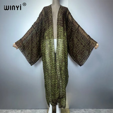 Summer Cover-Ups Kimono Boho Cardigan Beachwear Evening Dress Abaya Dubai Luxury