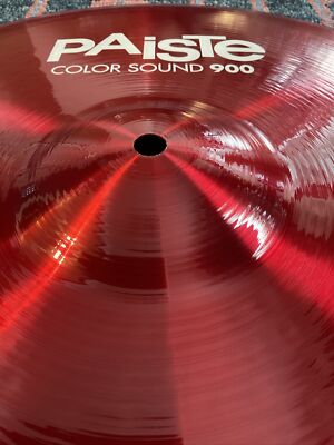 希少ビンテージ　Peace 1251 赤 Paiste 900 Series Color Sound Red 18” Crash Cymbal | eBay