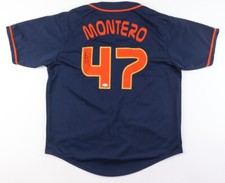 Rafael Montero Signed Houston Astros Space City Jersey (JSA COA) XL