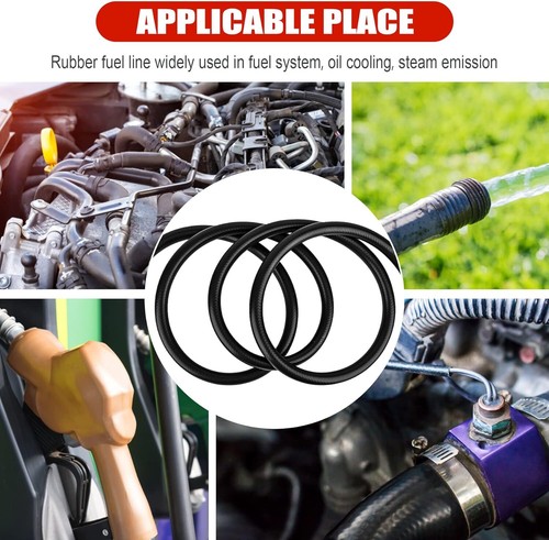 3/8 Inch (10mm) ID Fuel Line Hose 10FT NBR Rubber Push 3/8" 10Ft, Black  - Bild 5 von 6