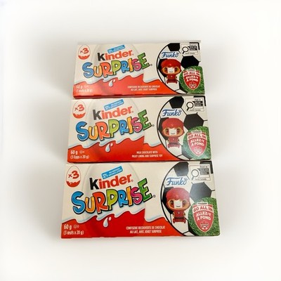 Kinder Surprise Eggs Funko Soccer Fan Set Of 9