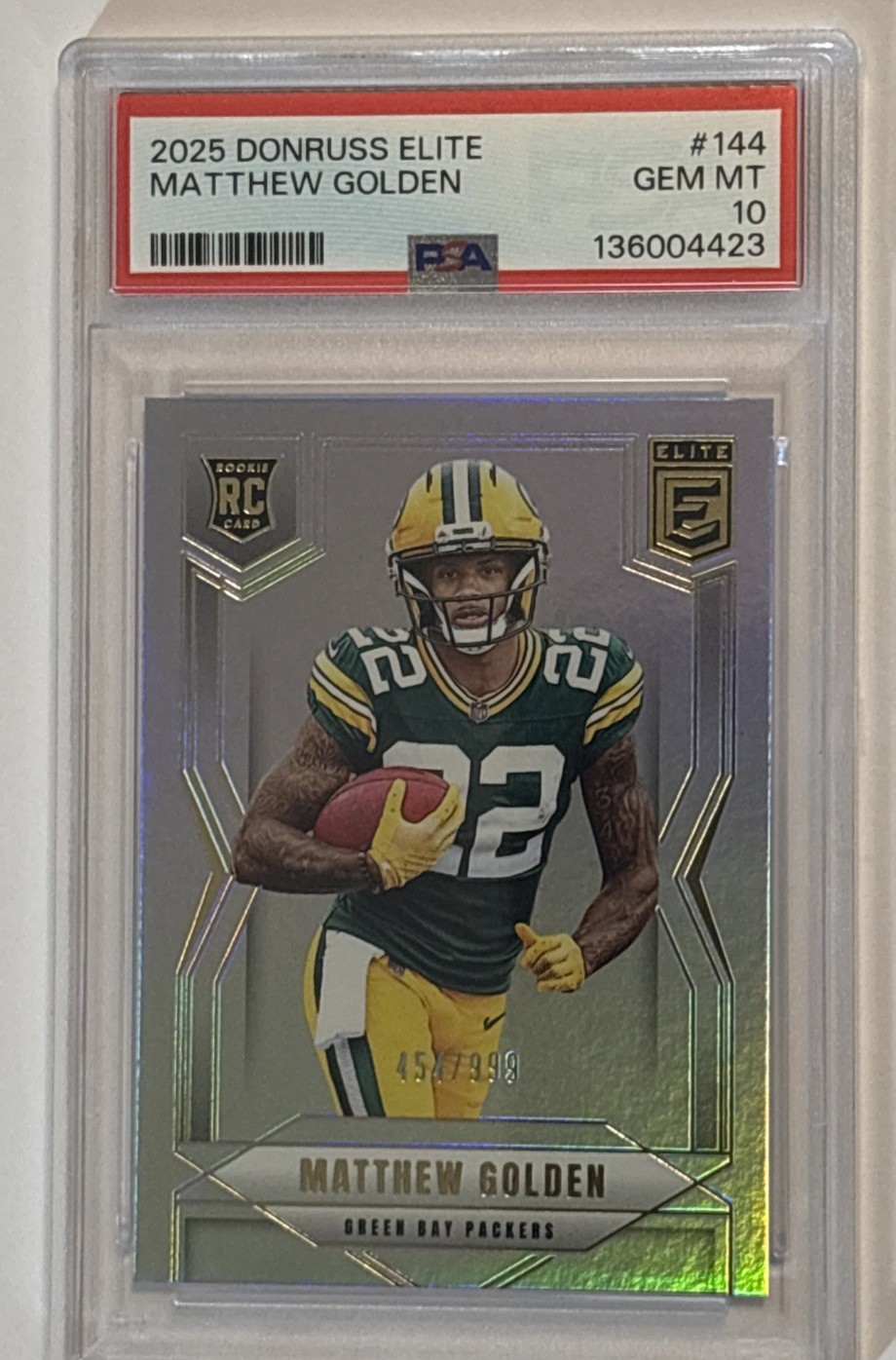 Matthew Golden Panini Donruss Elite #144 Base