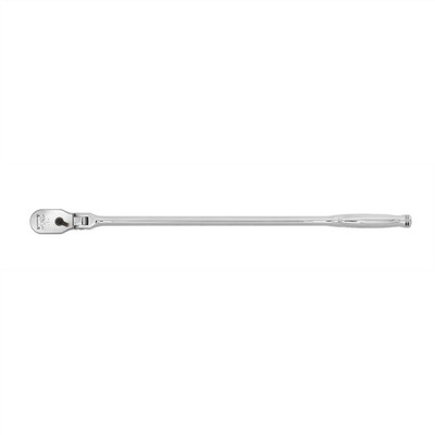 VIM Tools 1/2 Inch Drive 24 Inch OAL 90T Flex Head Ratchet - Usa Made Chrome