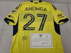 Nashville SC BRIAN ANUNGA Signed Match Used Soccer Jersey 2024 Season YELLOW