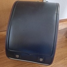 Japanese Vintage Randoseru Cosplay Backpack Black Retro Bag Collectible Used