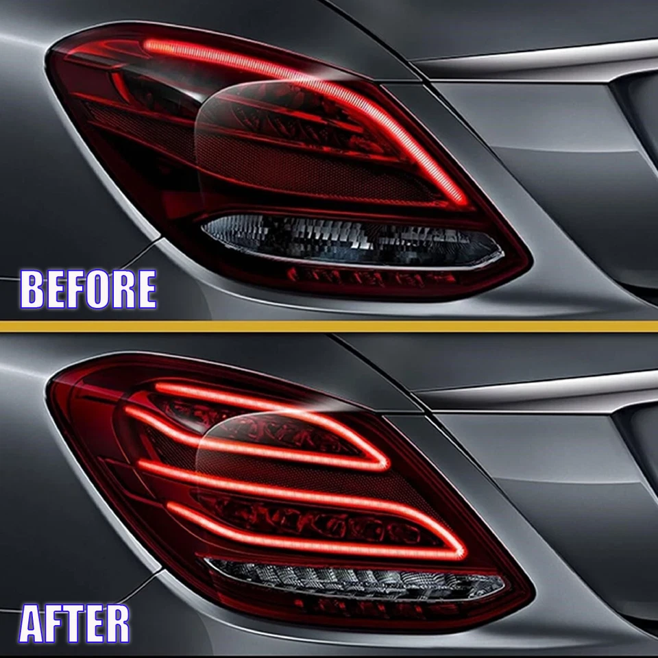 Pair LED Taillights Upgrade For Mercedes Benz 2015-2018 C Class W205 C300 C350 - Image 2 of 4