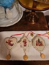 Lot of 3 M J Hummel Christmas Ornaments