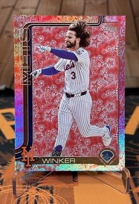 Jesse Winker 2025 Topps Series 2 Firework Red /5 #629 METS