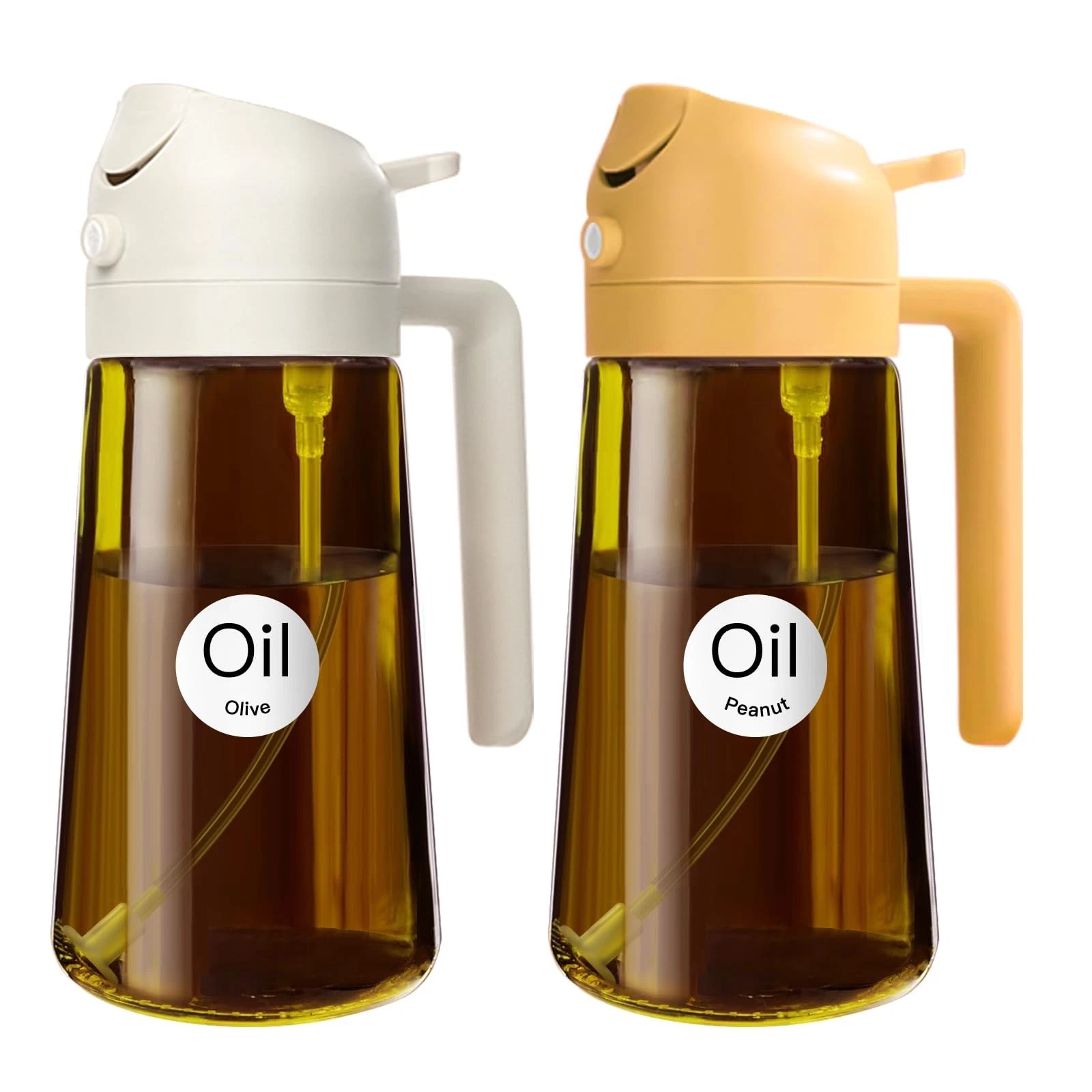 2PCS 16oz/470ml Oil Sprayer for Cooking with Stickers, Food-Grade 2 in 1 Oliv...
Opens in a new wind