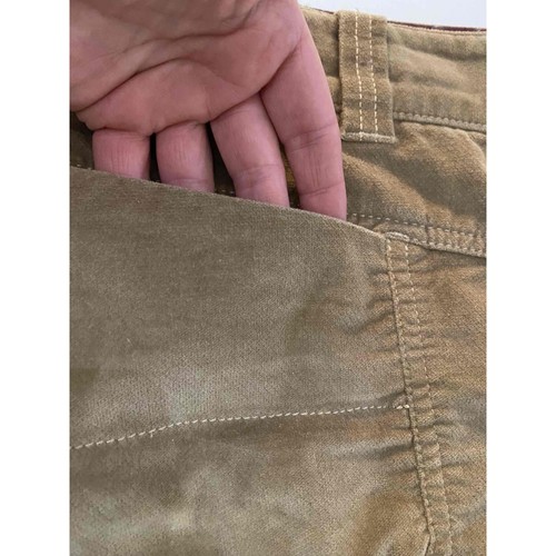 Athleta Tan Light Brown Womens Washed Velvet Mini Skirt Size 16 - Picture 11 of 12