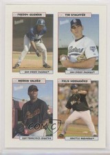 2005 Topps Bazooka 4 on 1 Stickers Freddy Guzman Tim Stauffer Merkin Valdez fm0