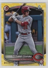 2025 Bowman Prospects Yellow Pattern 61/75 Sammy Stafura #BP-100 1i3m
