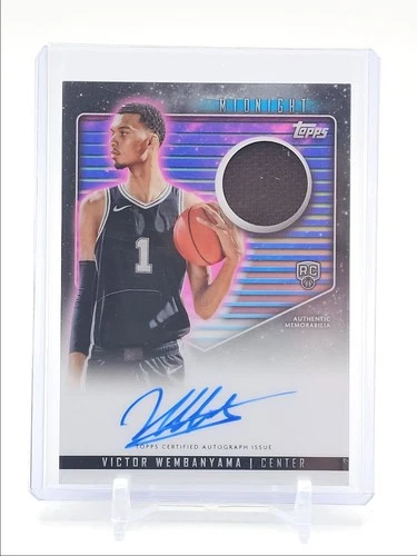 VICTOR WEMBANYAMA 2023-24 TOPPS MIDNIGHT RPA ROOKIE PATCH RC AUTO Q6438