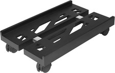 Computer Tower Stand, PC Stand Mobile CPU Stand with 4 Rolling Caster Wheels Fit