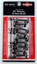 InterMountain 40051 HO 36" Insulated Precision Wheel Sets (Pack of 12)
