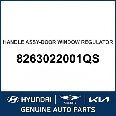 2005-2011 Hyundai Accent Griff Montage-Tür Fensterheber 8263022001QS