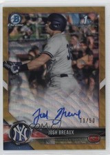 2018 Bowman Draft Chrome Pick Gold Wave Refractor 11/50 Josh Breaux Auto 0b5f