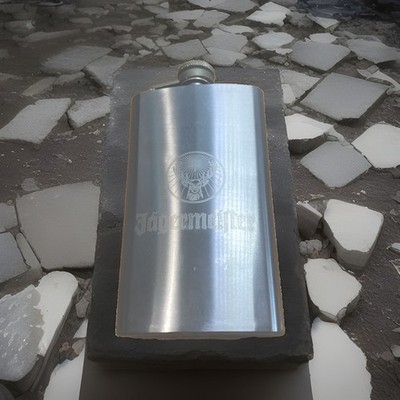 Jagermeister Stainless Steel Hip Flask 