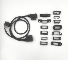 Obd2 3-way T-harness Splitter Dual Right Angle Obd-ii Male Connectors 1 Female