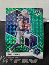 2021 Panini Mosaic -Mosaic Green Prizm #341 Simi Fehoko (RC)
