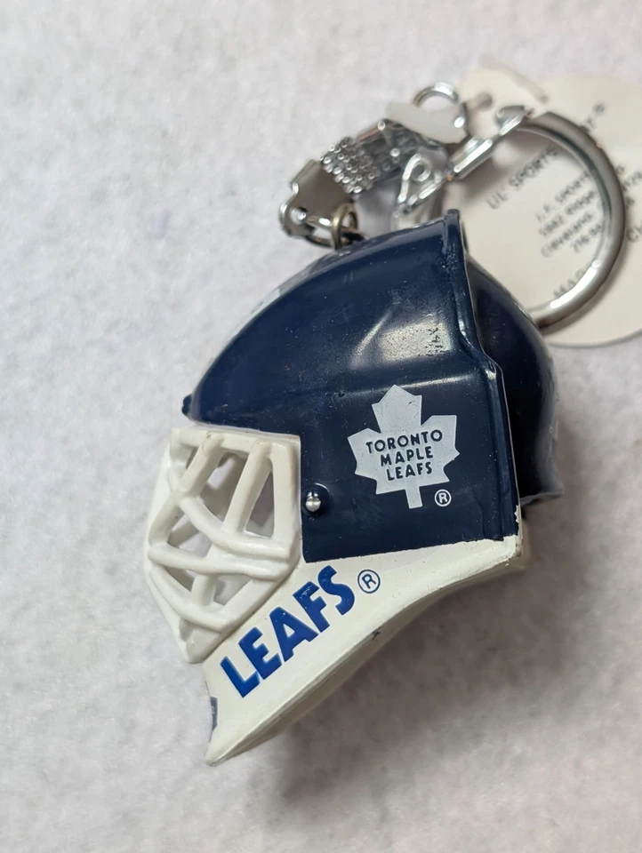 90s Lil' Sports Brat NHL Hockey Goalie Helmet Keychains -Upick- J. F. Sports Co - Image 2 of 3