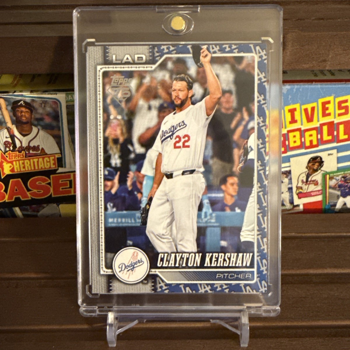 2026 Topps Series 1 Clayton Kershaw TEAM LOGO BORDER SSP #22