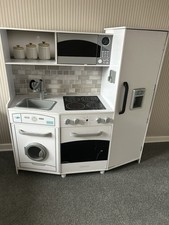 KidKraft Large White Toy Kitchen, Wooden Play Kitchen