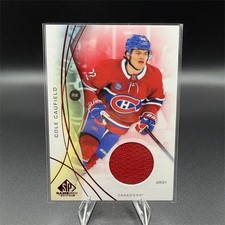 2024-25 Upper Deck SP Game Used Cole Caufield Red Jersey #105 Montreal Canadiens